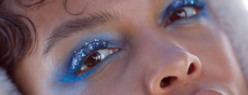Zimski make up: modro senčilo za veke 
